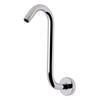 S Shaped High Rise Gooseneck Showerhead Extension Arm with Standard 1/2 Inch Connection Simple Installs for Bathroom
