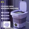 8L Folding Washing Machine Bucket for Clothes Socks Underwear Cleaning Washer Portable Small Travel Washing Machine EU/US Plug