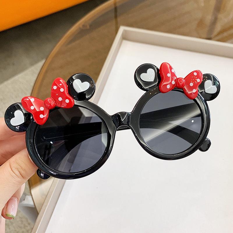New Children Fashion Sunglasses Girls' Cartoon Decoration Bow Sun Glasses Cute Baby Outdoor Sunshade Eyewear Uv400