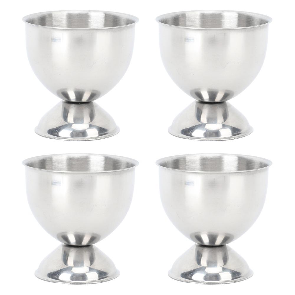 4Pcs Concave Egg Holding Slot Egg Cup Cylindrical Egg Serving Tray Mini Shot Glass Hotel Breakfast