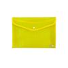 A4 Frosted Solid Color Snap File Bag - Thick, Opaque, Large Capacity Document Storage