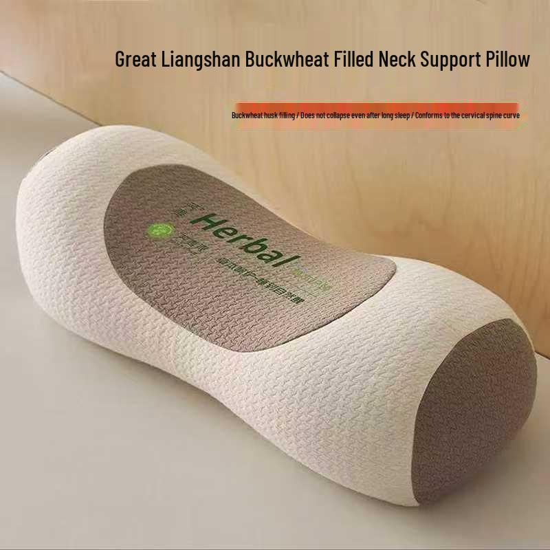 Orthopedic Buckwheat Pillow for Cervical Support and Pain Relief