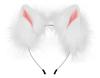 Handmade Faux Fur Headband With Fox Wolf Ears, Halloween,