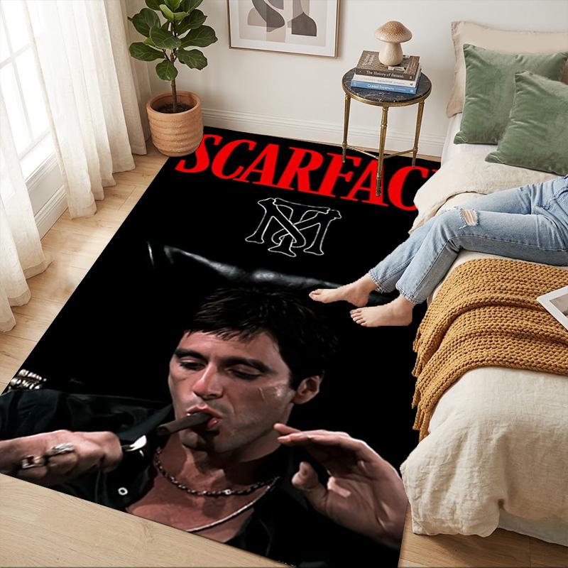 Scarface Performance Living Room Non-Slip Area Rug Soft Carpet for Bedroom Game Playroom Sofa Office Home Decor Doormat Christmas Gift C921186