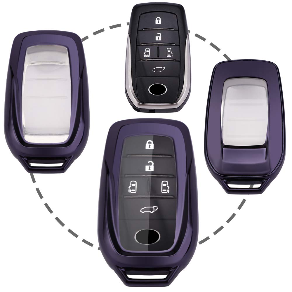 Toyota Key Case, Protection, Smart Key Cover, Metallic Gloss, Keychain, Stylish, Good Texture, High