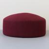 Winter New French Vintage Round Top 100% Wool Fedoras Hat Wedding Church Party Pillbox Caps Warm Women Hard Top Felt Berets Hat