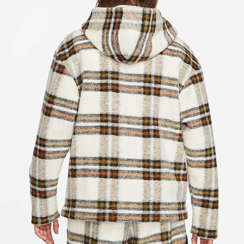 Jordan Why Not? Printed Plaid Wool Hoodie Men Hoodie Amber DC3244-104
