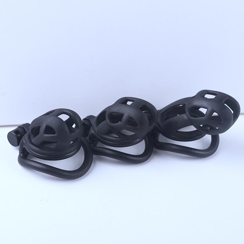 2025 new men's chastity lock black smooth SM erotic men's toy, Valentine's Day gift (purchased separately with chastity lock str