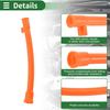 Motoforti Engine Oil Dipstick Oil Level Dip Stick Double Hole Indicator for Volkswagen Jetta 2.0L A/T S Sedan 2011-2014 Plastic No.06A103663C Orange