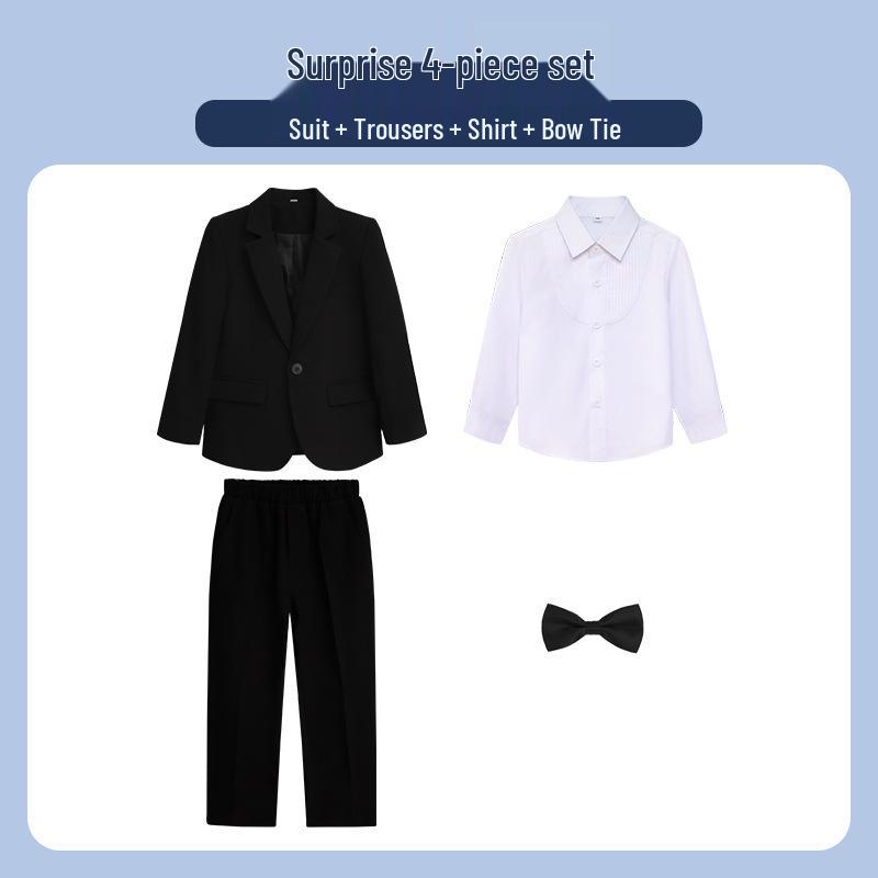 Stylish Boys' Spring/Autumn Suit - Trendy Korean-Style Casual Outfit for Kids