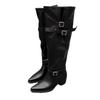 Spitze Zehen Damen High Boots Designer Schuhe mit Absatz Mode Frau Chelsea Boots Winter 2025 Neue Pumps Goth Marke Mujer De Botas