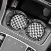 Heat Resistance Flower Coaster Houndstooth Car Water Cup Pad Car Mug Coaster  Decor Accessories