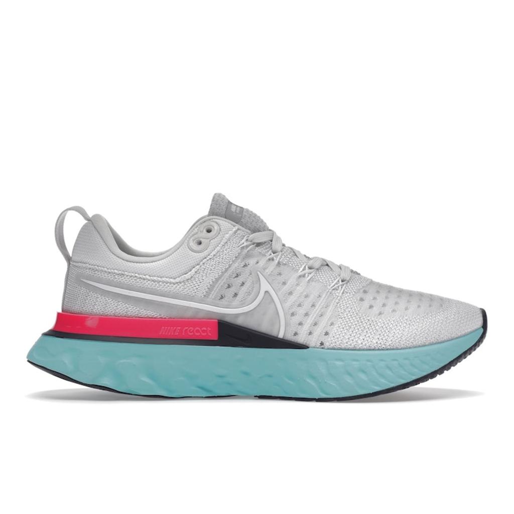 Nike React Infinity Run Flyknit 2 South Beach Men Sneakers White Platinum-Tint Grey-Fog CT2357-005