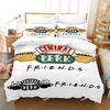 New 3D Friends Sets Bedding Set Printed Bed Set Duvet Cover Sheet Pillowcase Bed Soft Quilt Cover Full Queen King Size