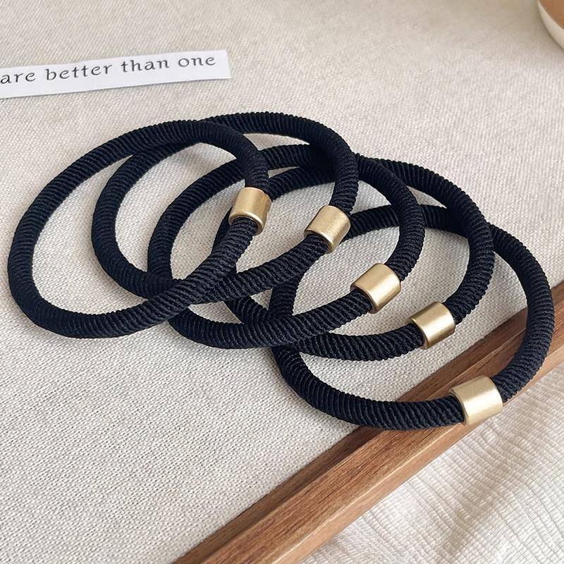 Kleiner Bär Hochelastisches Kaffee-Haargummi für Frauen und Mädchen - Langlebig, Schlicht und Elegant