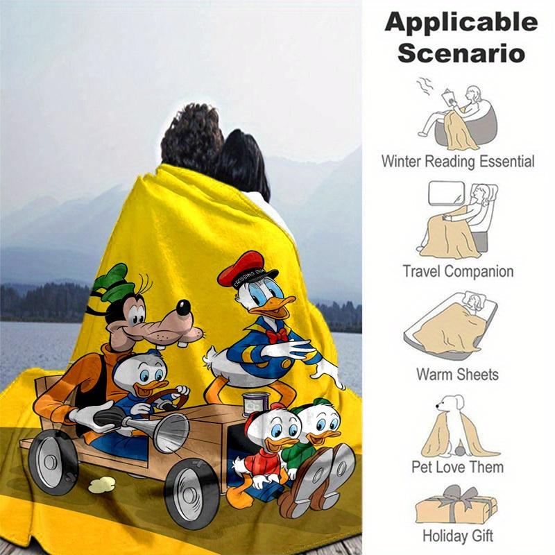 1pc. Cute Cartoon Duck Family Design Blanket, Soft Throw for Home Decor, Gift Idea, Living Room, Travel, Camping, Car Blankets, Beach, Offic