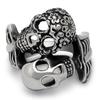 Men's Personality Ring Titanium Steel Skull Ring Punk Ring Men's Accessories