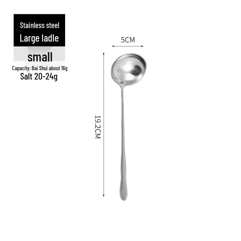 Creative Mini Stainless Steel Long Handle Round Head Spoon - Ideal for Coffee, Desserts, Honey, and Seasoning