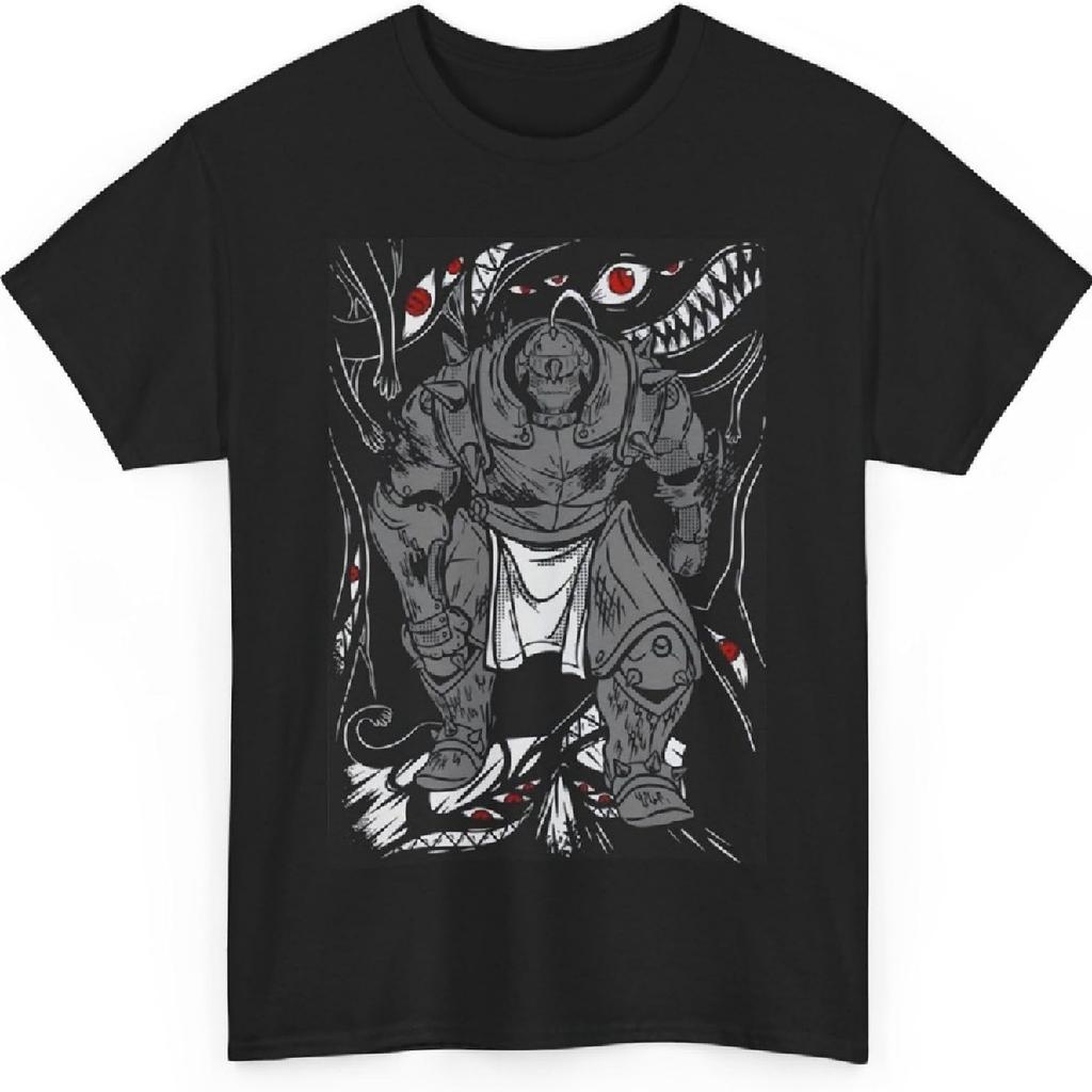 Fullmetal Anime Alchemist T-Shirt,Japanese Anime Shirt Cotton Short Sleeve Tee.
