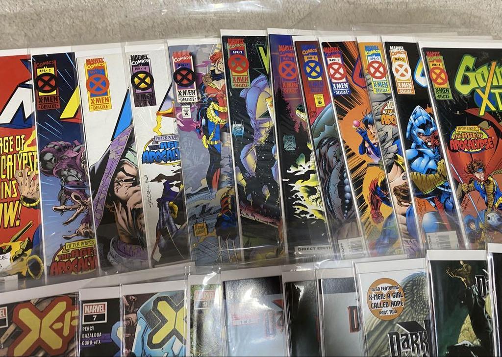 [USED] X-Men Related American Comic Book Set of 50 American Comic Book Leaf
