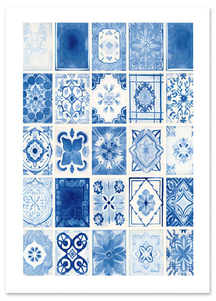 Poster Blue Tiles