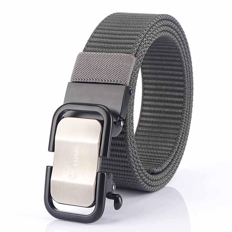 

2020 Toothless Automatic Buckle Belt Nylon Canvas Outdoor Casual Breathable 120cm