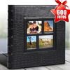 Large Photo Album 6in 60 Pages Crocodile Pattern PU Transparent Pocket Wedding Picture Album for Storage