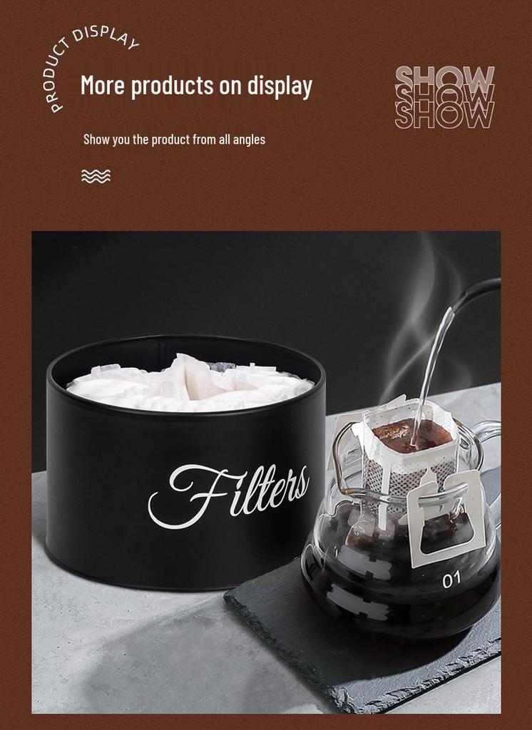 Cross-border Coffee Filter Paper Holder & Laundry Pod Storage Box