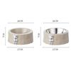 Detachable Pet Food Dispenser Stainless Steel Pet Feeding Basin Anti Knock Bear Pet Bowl  Dogs Cats