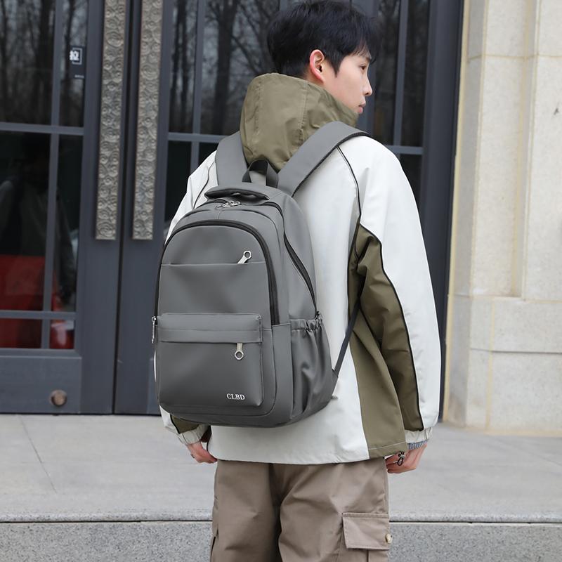 Batoh Set Student Schoolbag Muž Business Water-Repellent Backpack