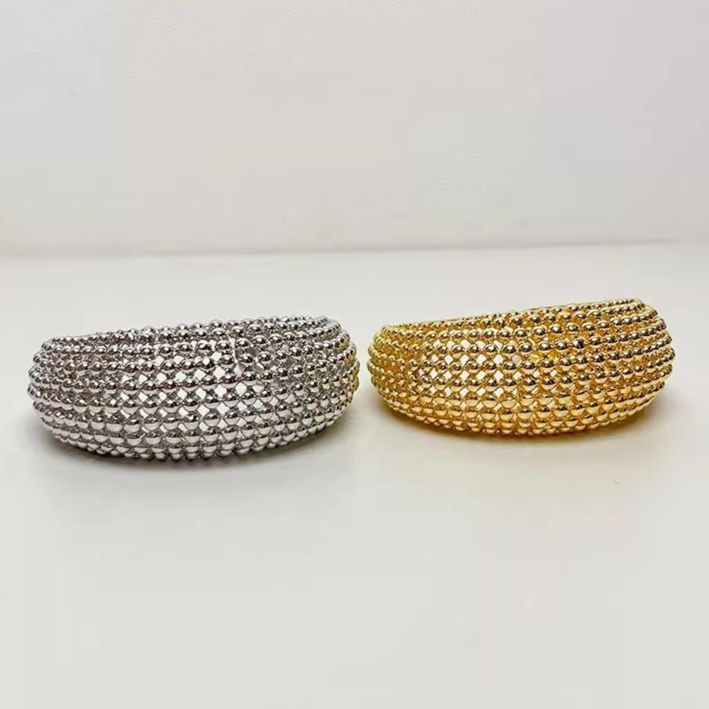 Vintage Hollowed-out Round Bead Bracelet Wrist Jewelry Fashion Luxury Ring Women/Men