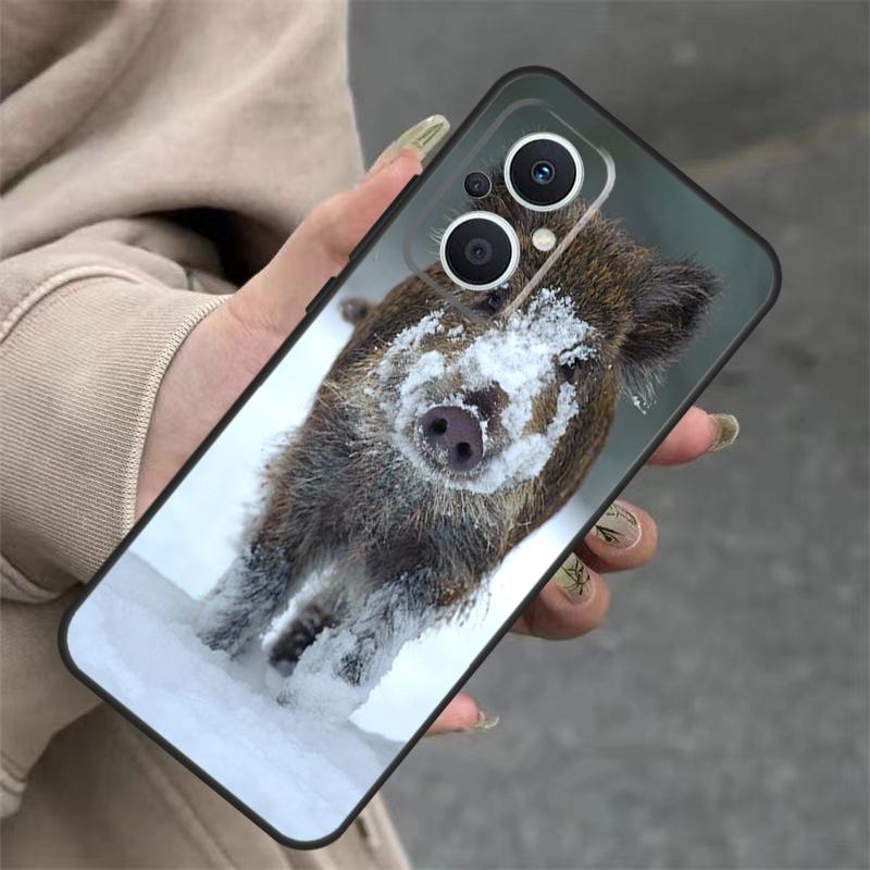 Wild Boar Case For OPPO Reno 14 10 11 12 13 Pro 11F 12F 13F 14F 7 8 Lite OPPO Find X9 X8 X5 Pro Cover
