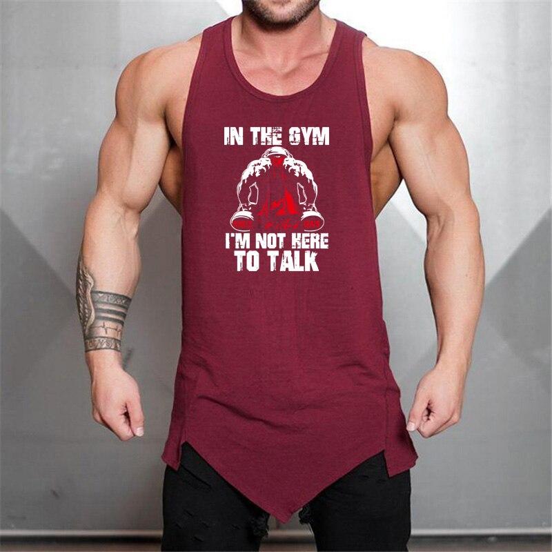 Pánske oblečenie na telocvik Leto Priedušný Nepravidelný lem Fitness Tielka Voľný Trend Street Wear Tričká bez rukávov Kulturistika