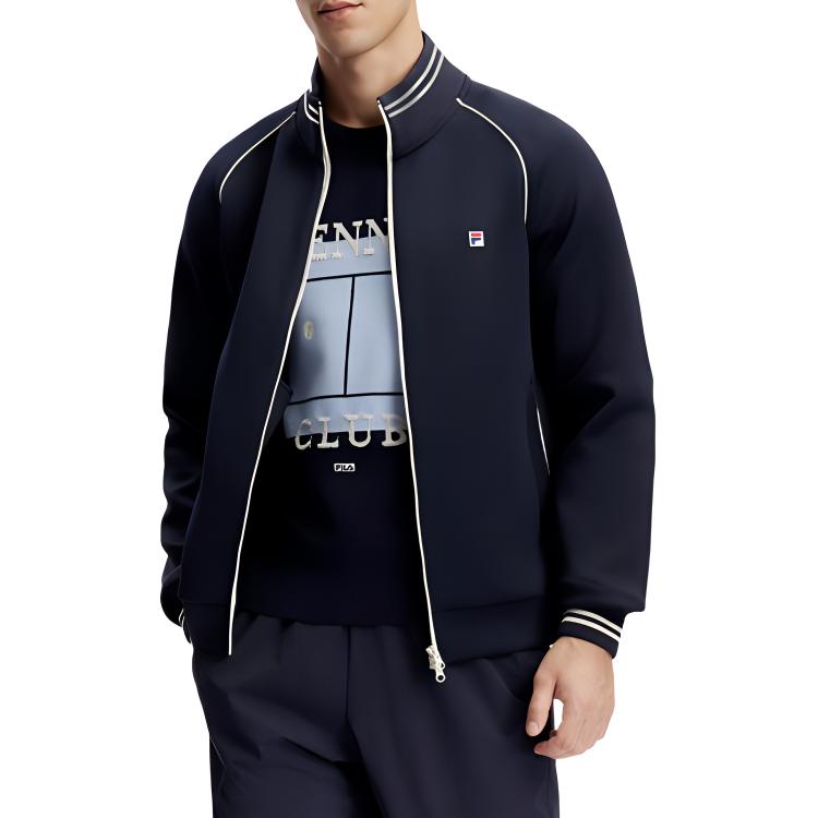 Men's FILA Jackets Men's Royal Blue Stand Collar Moderate Other