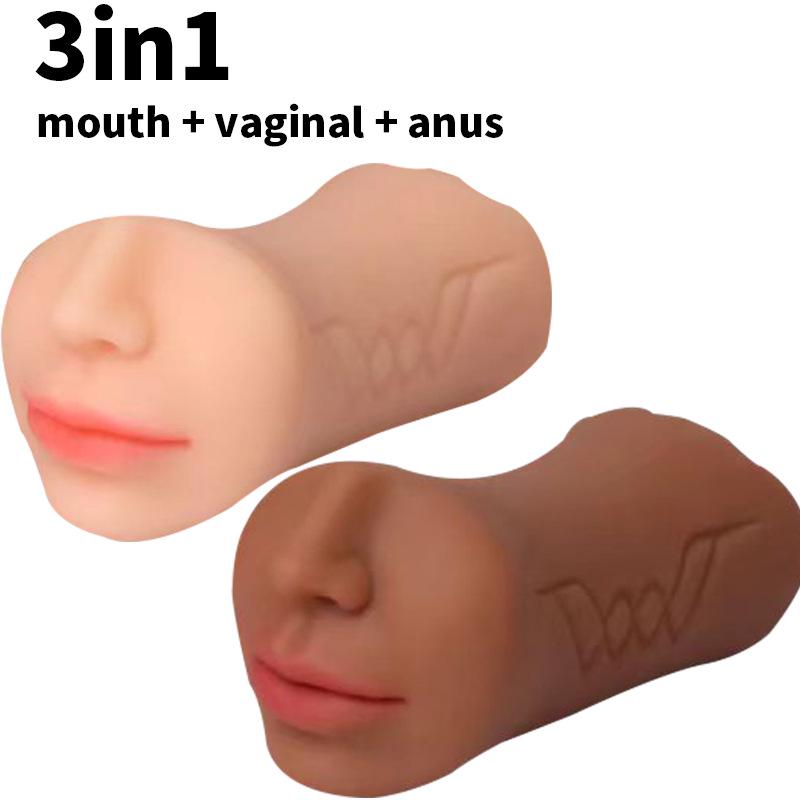 Men's Dual-Headed Three-Hole Masturbator Cup