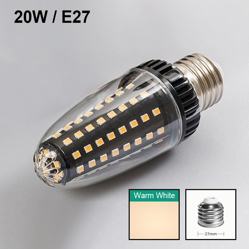 LED Lampa Kukuřice Žárovka 20w 30w Světlo PC/skořepina Ac110v Ac220v Studená Teplá 2835smd E14 E27 Ampule 360/stupeň Úsporná Pracovna Ložnice