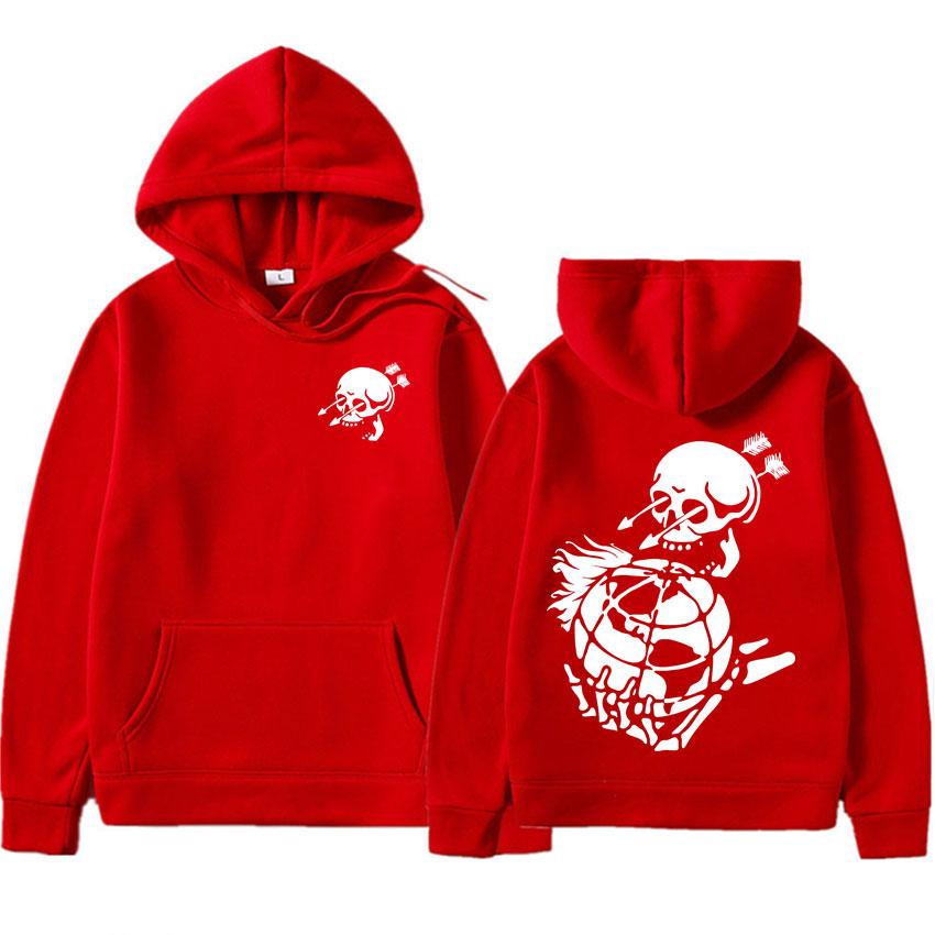 Forward Observations Group Hoodie Punk Skeleton Hoodies Gothic Clothes Men Women Fashion Graphic Loose Hooded Pullovers