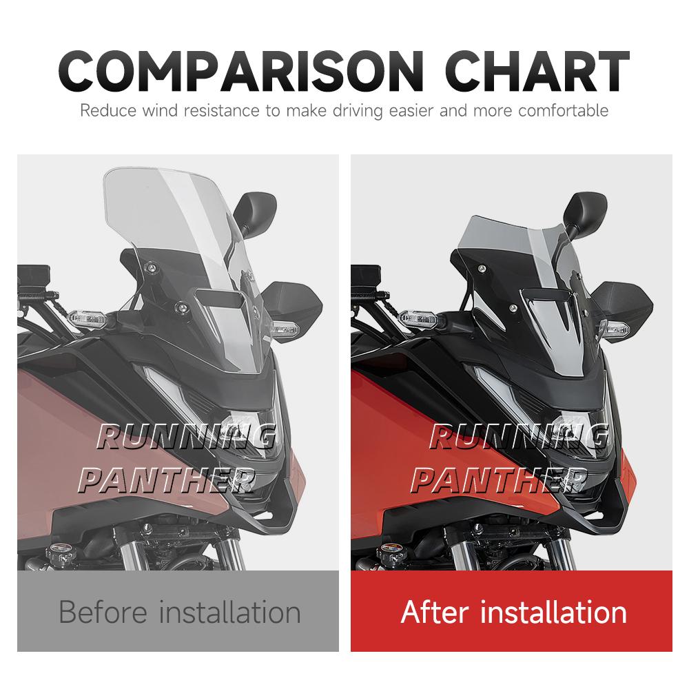 Motorcycle Windshield Fairing For Honda NC750X NC 750X NC750 X 2025 2026