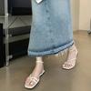 Fashion 2025 Summer Gladiator Women Sandals Fashion Elegant Narrow Band Clip Toe Shoes Ladies Comfort Flats Beach Sandalias