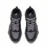 Anta Panda Fashion Trend Thick Sole Shock Absorption Increased Height Wear Resistant Non Slip Low Top Dad Shoes Kids Sneaker Black 122548885-1