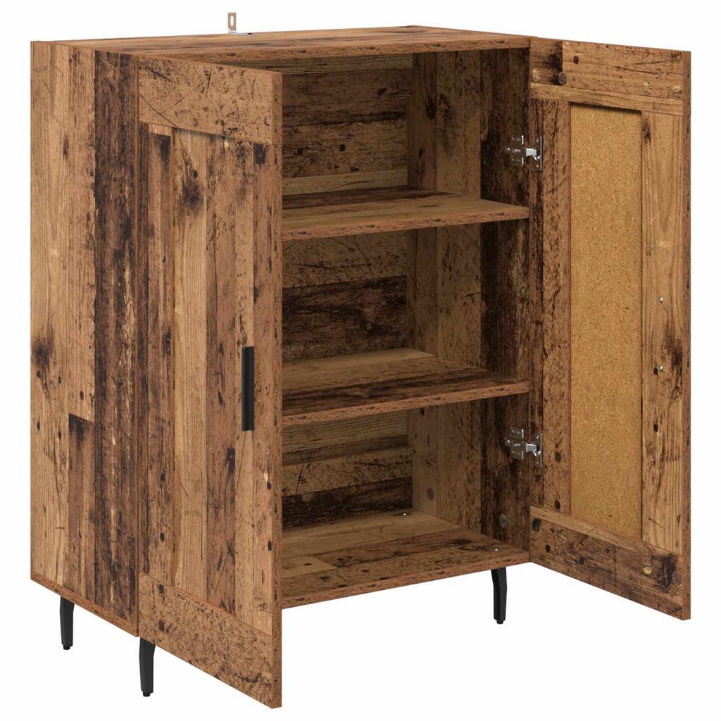 Reclaimed Wood Sideboard 69.5 x 34 x 90 cm Composite Wood and Iron