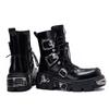 Vintage Unisex High Boots Spanish Street Style Metal Punk Rock Platform Boots