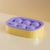 2PCS Silicone Refrigerator Ice Ball Mold Dust Lid Ice Sphere Mold Bar Ice Ball Maker  Easy To Demold
