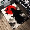1Pc Samurai Print Rug - home decoration Carpet For Living Room Bedroom Flooring Computer Chair Area Rug