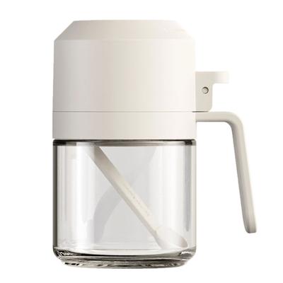 Transparent Seasoning and Spices Jar for Cooking Multipurpose Kitchen Condiment Bottle with Spoon and Lid