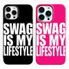 Simple Text Letters Swag Is My Life Style Phone Case For iPhone 17 AIR 16 15 14 13 12 11 PRO MAX X XR XS 7 8 PLUS Cover Funda