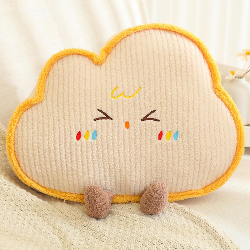 Süße Heimdekoration Cartoon Plüschkissen Natürliche Serie Plüschtiere Kissen Mond Stern Wolke Gras Weiches Spielzeug Kawaii Geschenk