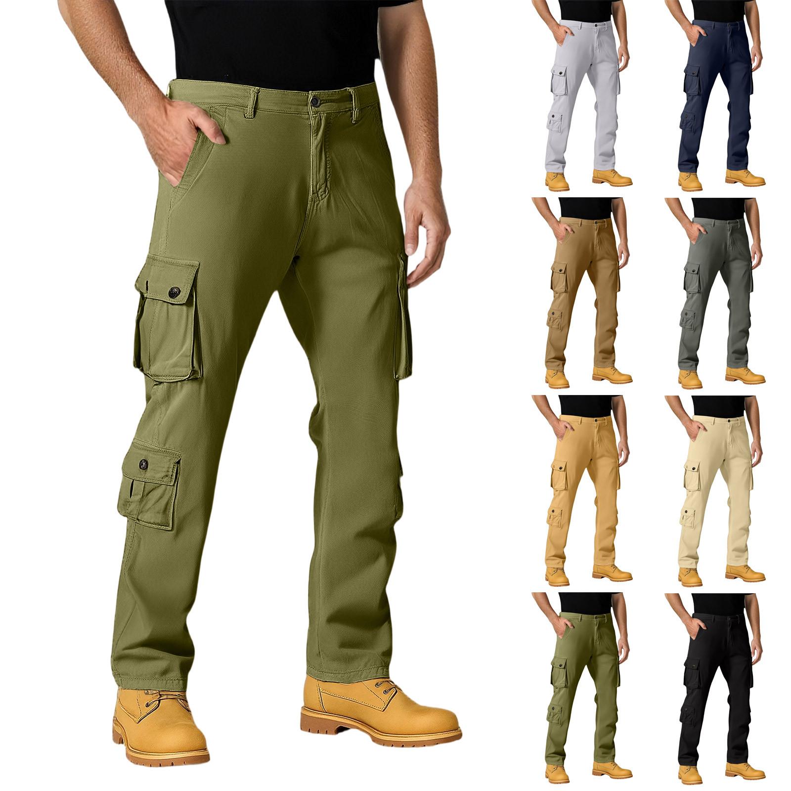 

Men s Sports Casual Jogging Trousers Lightweight Hiking Work Pants Outdoor Pant XL світло-сірий колір