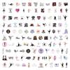10/117Pcs Ballet Dance Cheerleading Graffiti Stickers Phone Computer Notebook Luggage Decoration Waterproof Sticker Girls Gifts