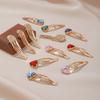 Pink Rainbow Love Side Bangs Clip - Fashionable Alloy Jewelry Hairpin for Girls